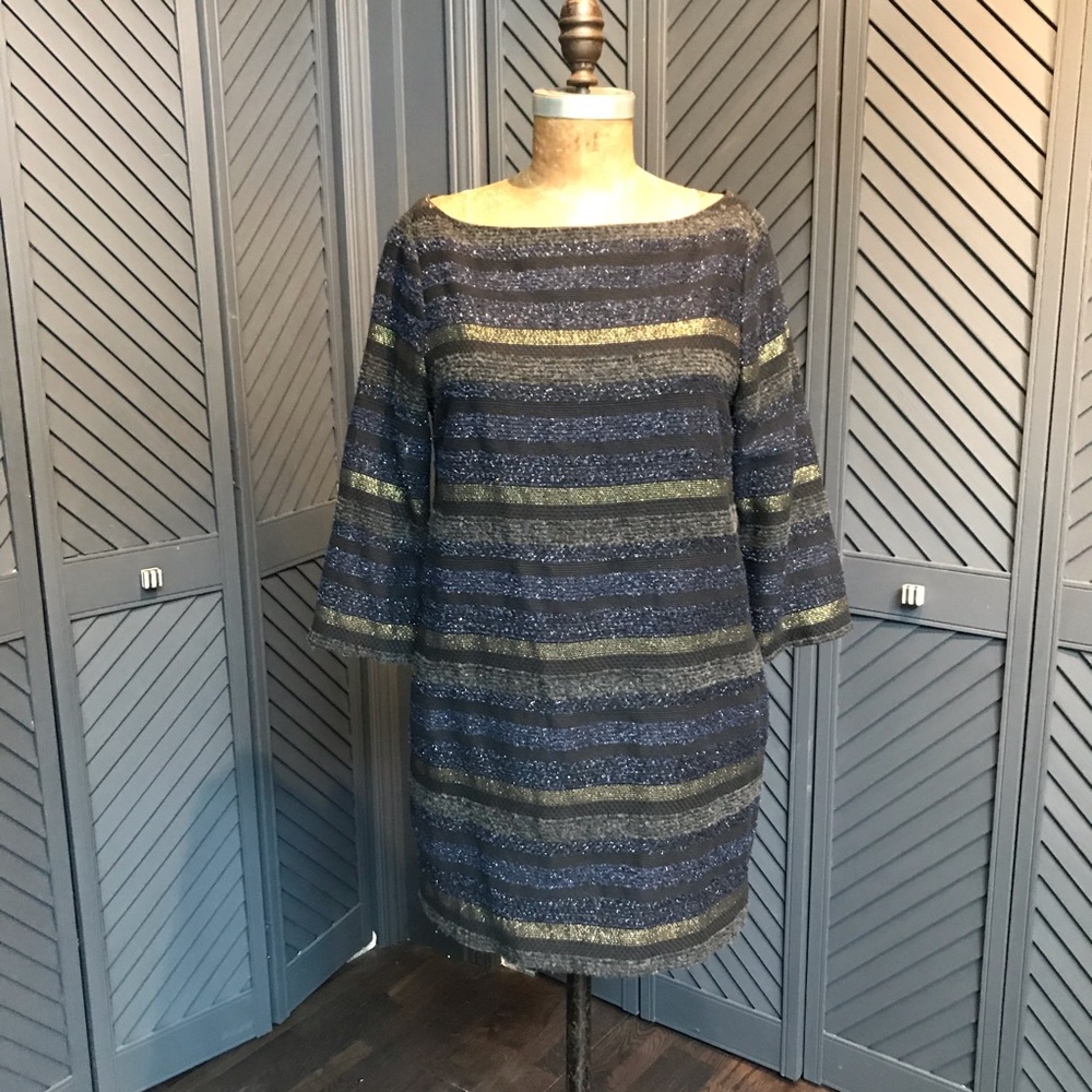 EUC Zara mini dress with 3/4 sleeves and boat neck